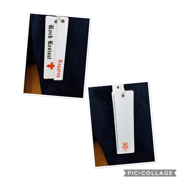 Rock Revival Dark Blue Skinny Jeans Size 27 - Picture 5 of 8